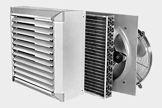 Arbonia Lufterhitzer (Modell DAB) - für die Verwendung im Niedertemperaturbetrieb